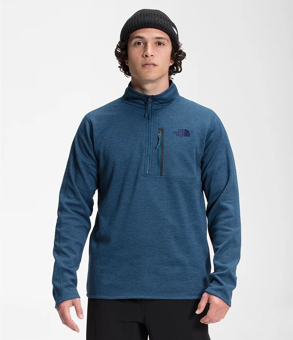 The North Face Canyonlands ½ Zip Sweatshirt Herren - Blau CH-345OXHR